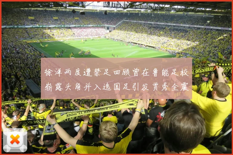 徐洋两度遭禁足回顾曾在鲁能足校崭露头角并入选国足引发贾秀全震惊